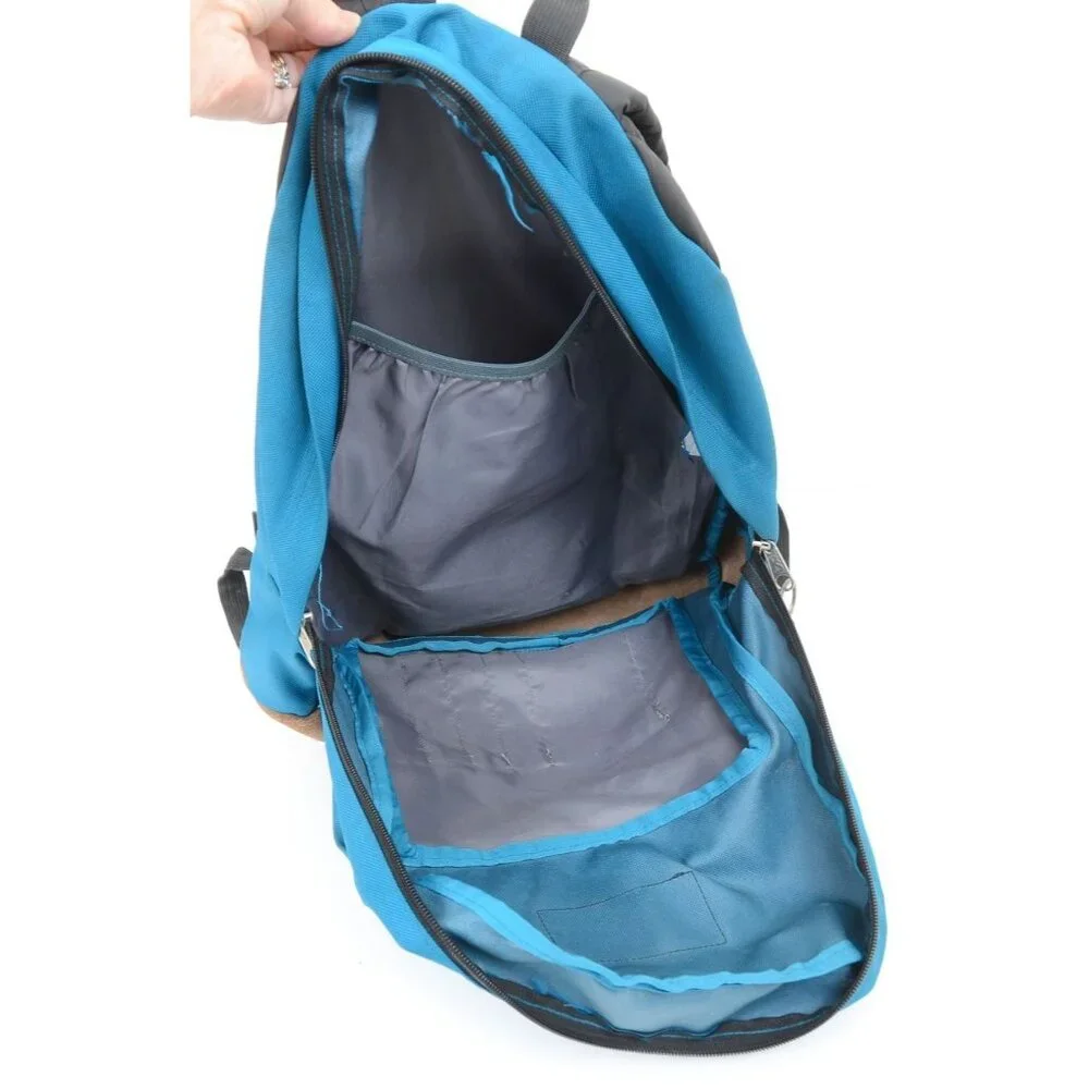Jansport Right Pack Backpack - Mykonos Blue Suede Bottom School Bag Rucksack